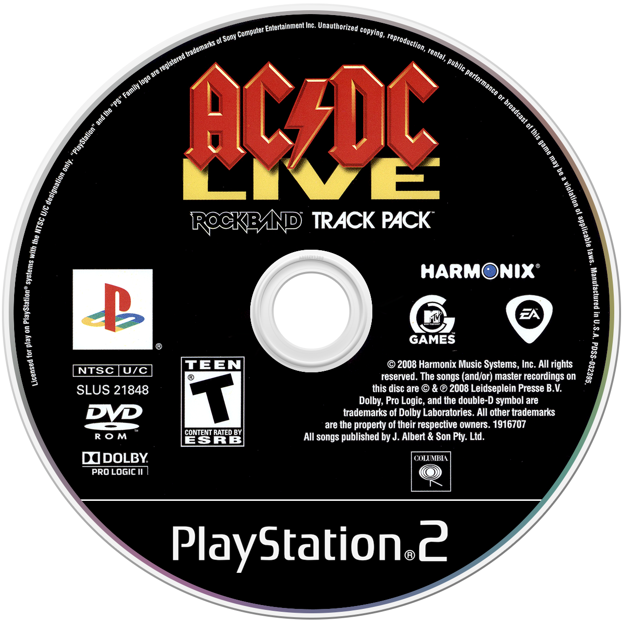 AC/DC Live Rock Band media 5 for Playstation 2